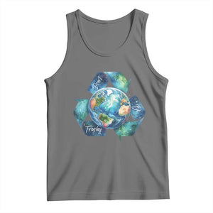 Earth Day Dont Be Trashy Tank Top Environmental Awareness Gift TS12 Black Heather Print Your Wear