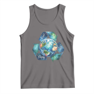 Earth Day Dont Be Trashy Tank Top Environmental Awareness Gift TS12 Deep Heather Print Your Wear