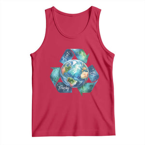Earth Day Dont Be Trashy Tank Top Environmental Awareness Gift TS12 Red Print Your Wear