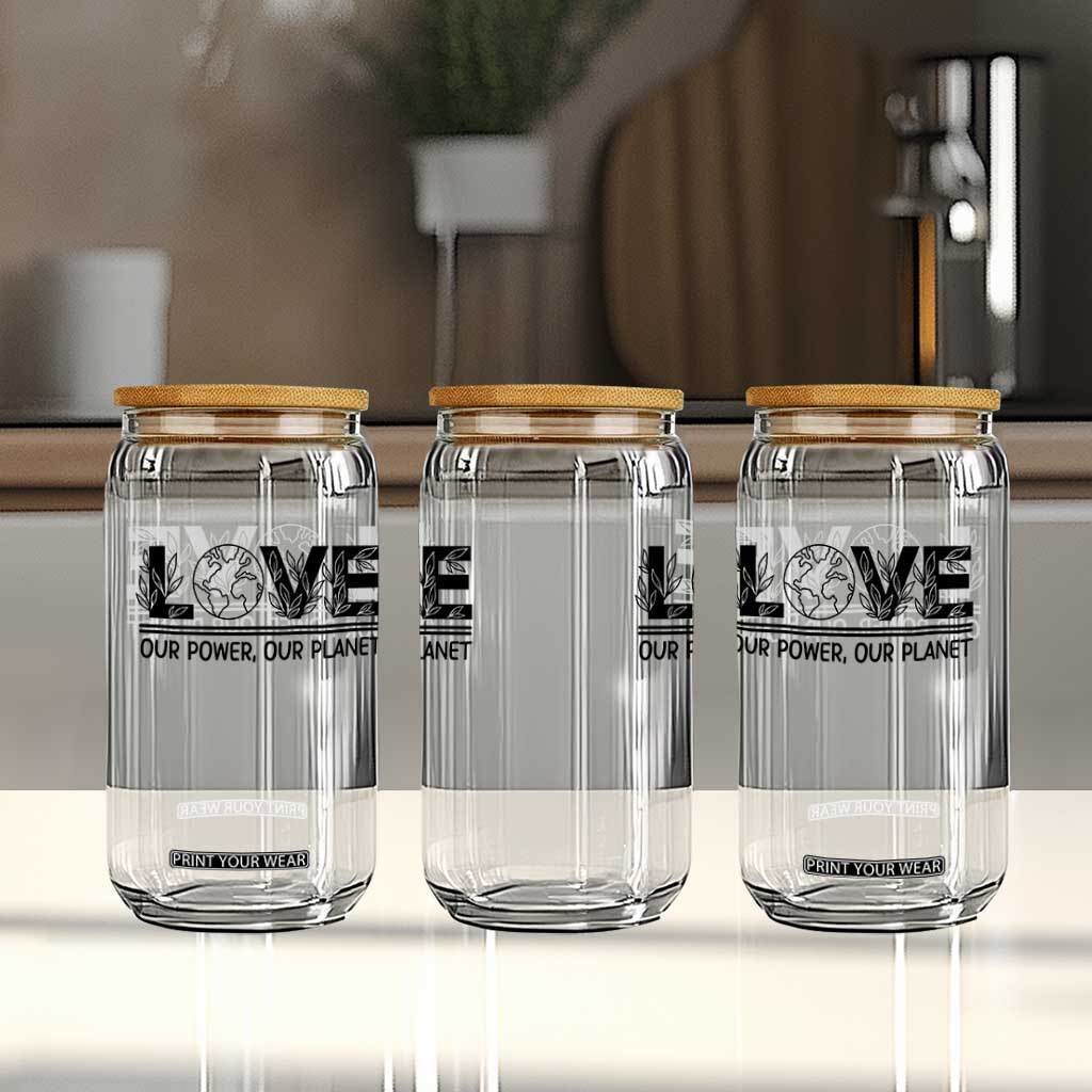 Earth Day 2026 Glass Can Our Power Our Planet TS12 Print Your Wear