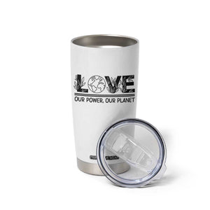 Earth Day 2026 Tumbler Cup Our Power Our Planet TS12 Print Your Wear