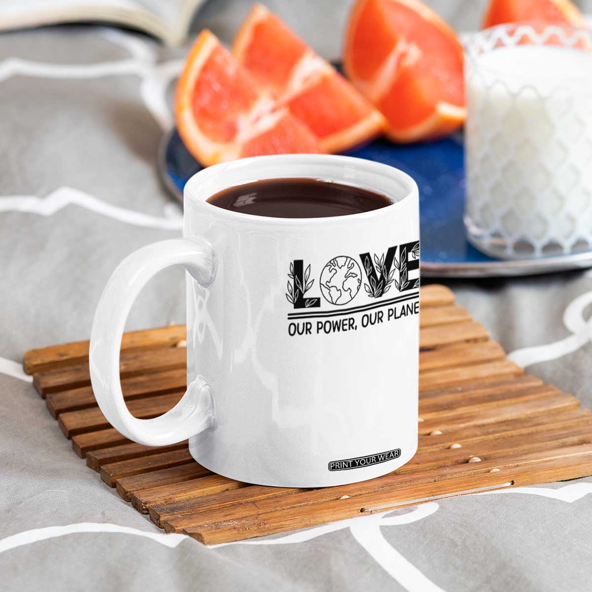Earth Day 2026 Coffee Mug Our Power Our Planet TS12 Print Your Wear