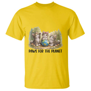 Earth Day Cat Lover T Shirt Paws For The Planet TS12 Daisy Print Your Wear