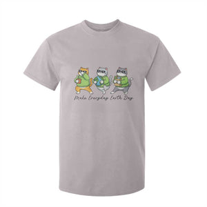 Make Everyday Earth Day T Shirt For Kid Eco Friendly Cat Lover TS12 Ice Gray Print Your Wear