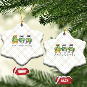Make Everyday Earth Day Ceramic Ornament Eco Friendly Cat Lover TS12 Print Your Wear