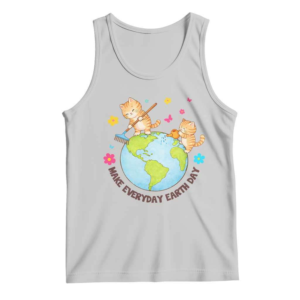 Make Everyday Earth Day Tank Top Funny Cat Lover Gift TS12 Ash Print Your Wear