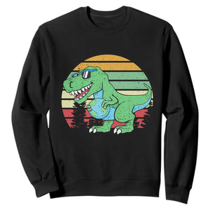 Funny Earth Day Dinosaur Lover Sweatshirt Save The Planet TS12 Black Print Your Wear