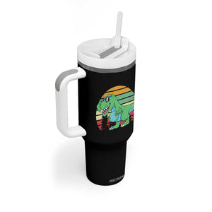 Funny Earth Day Dinosaur Lover Tumbler With Handle Save The Planet TS12 Print Your Wear