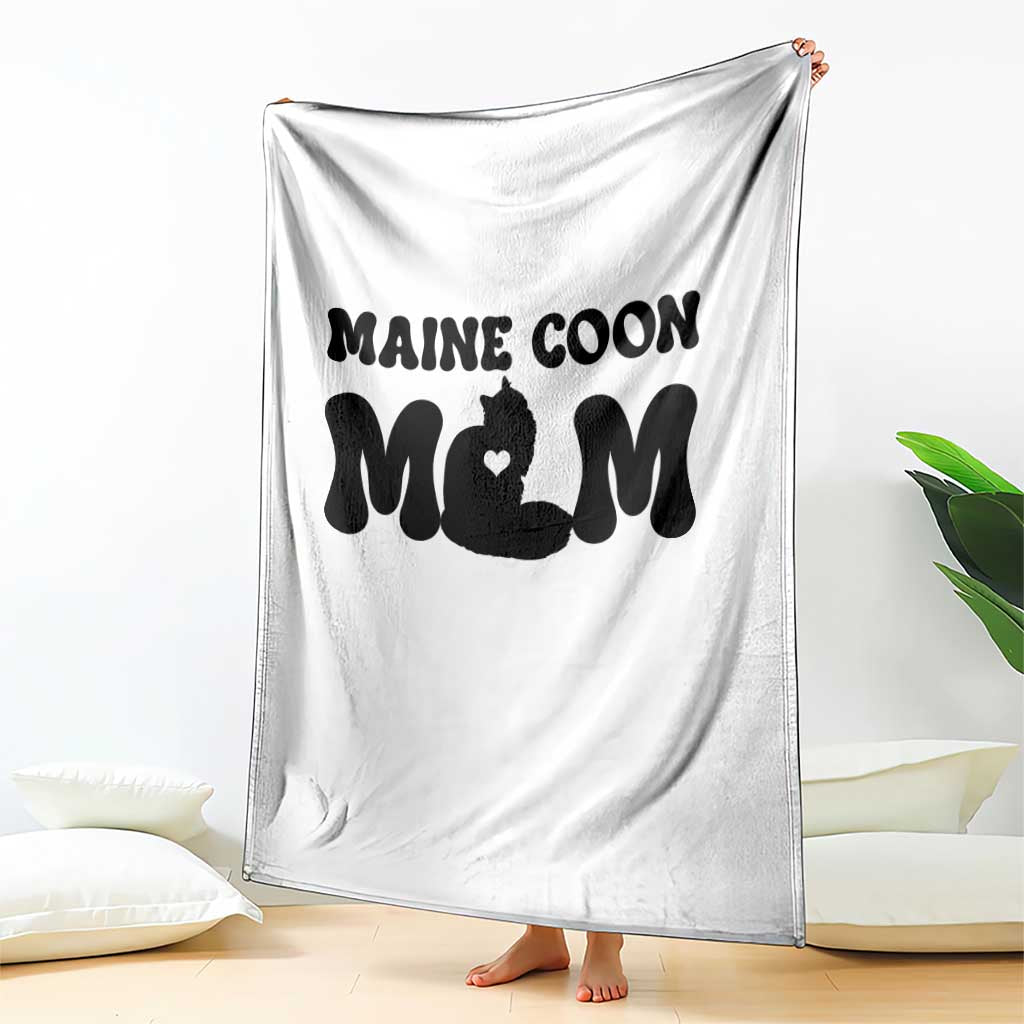 Maine Coon Mom Throw Blanket Cat Lover Gift For Her TS12 Print Your Wear