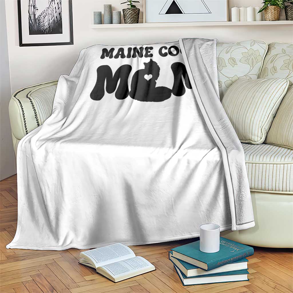 Maine Coon Mom Throw Blanket Cat Lover Gift For Her TS12 Print Your Wear
