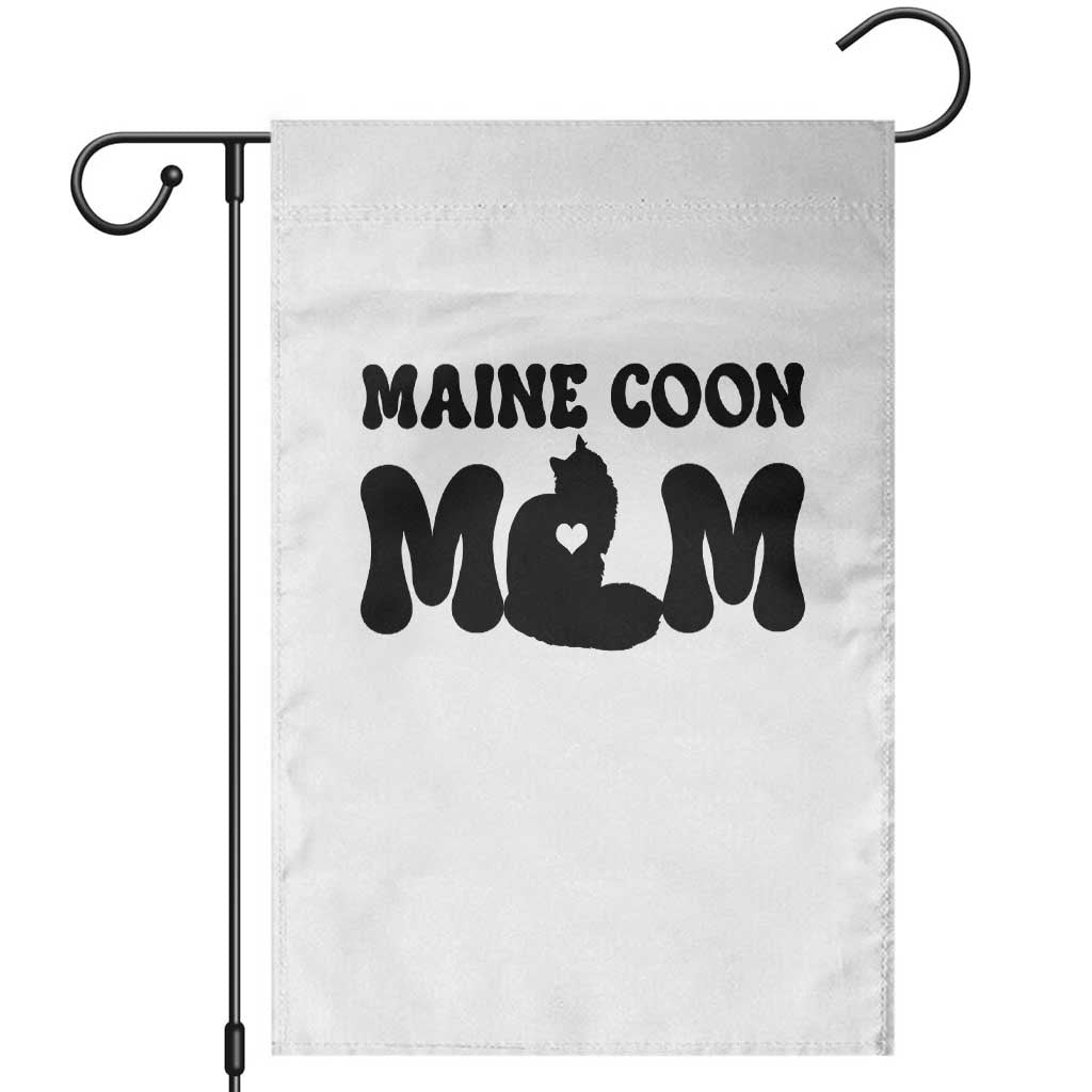 Maine Coon Mom Garden Flag Cat Lover Gift For Her TS12 White Print Your Wear