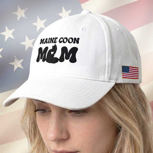 Maine Coon Mom Baseball Cap Cat Lover Gift For Her TS12 Print Your Wear