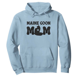 Maine Coon Mom Hoodie Cat Lover Gift For Her TS12 Light Blue Print Your Wear