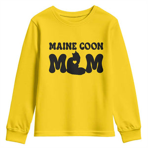 Maine Coon Mom Youth Sweatshirt Cat Lover Gift For Her TS12 Daisy Print Your Wear