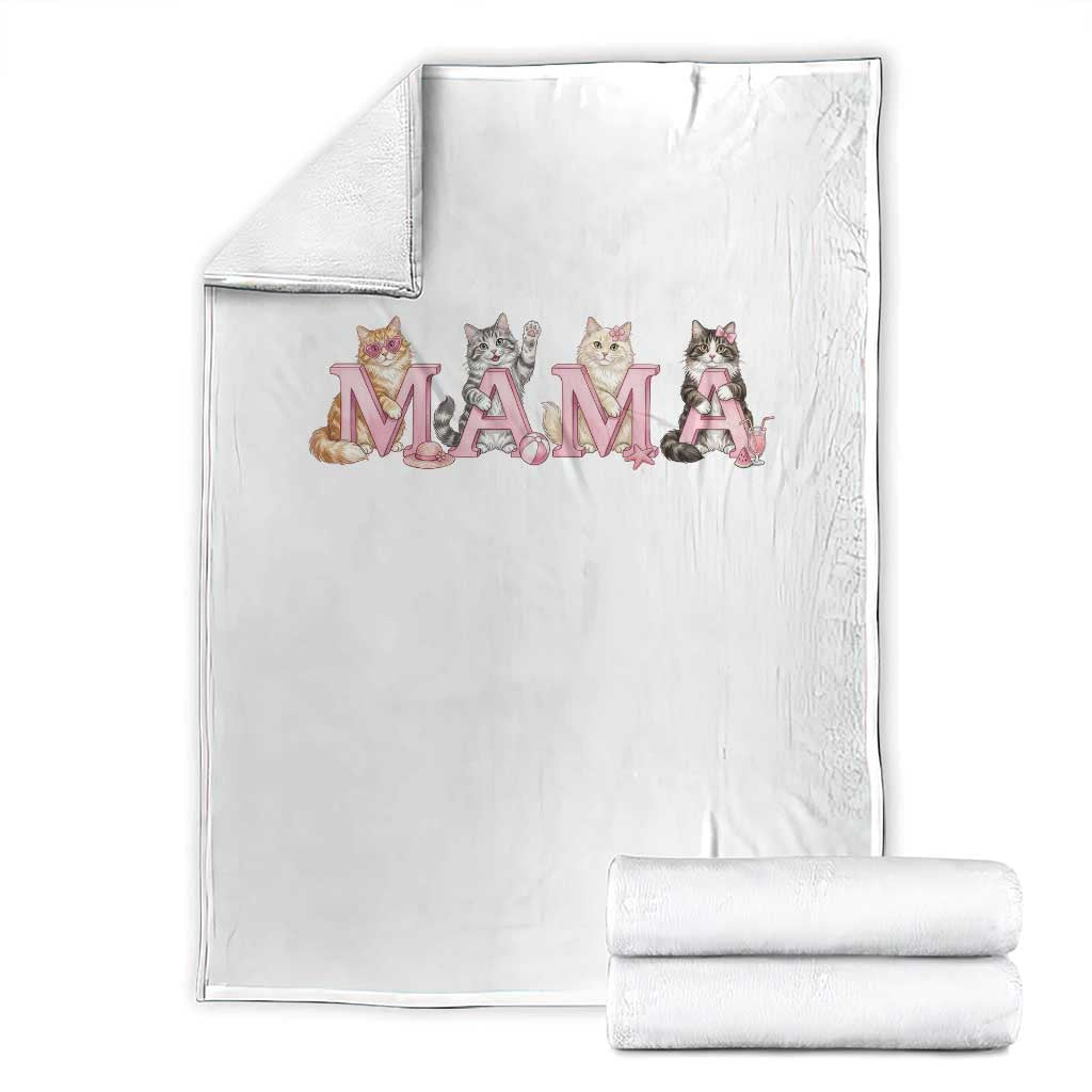 Proud Maine Coon Mama Throw Blanket Cat Lover Gift TS12 White Print Your Wear
