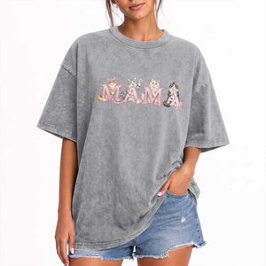 Proud Maine Coon Mama Washed Cotton T-Shirt Cat Lover Gift