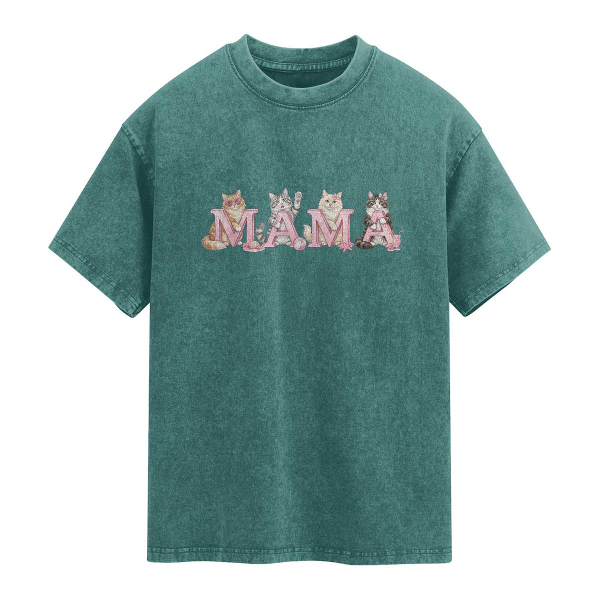 Proud Maine Coon Mama Washed Cotton T-Shirt Cat Lover Gift