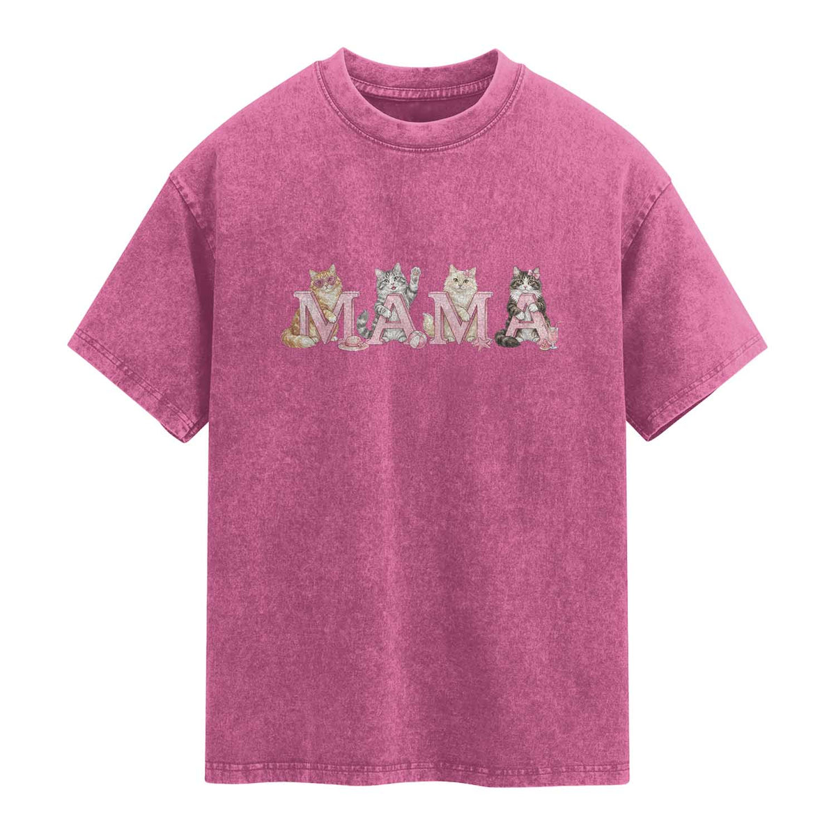 Proud Maine Coon Mama Washed Cotton T-Shirt Cat Lover Gift