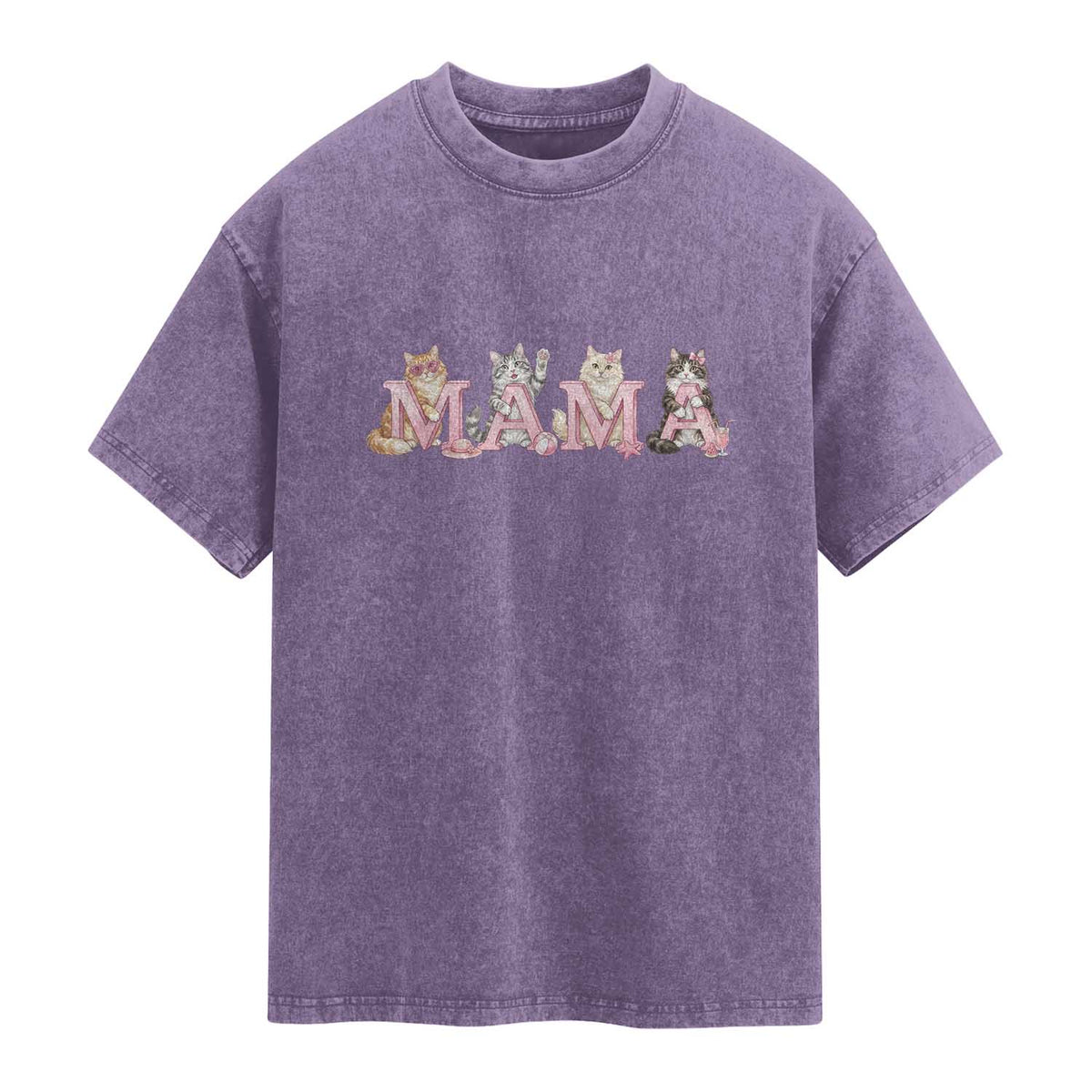 Proud Maine Coon Mama Washed Cotton T-Shirt Cat Lover Gift