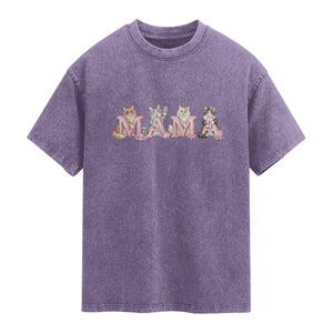 Proud Maine Coon Mama Washed Cotton T-Shirt Cat Lover Gift