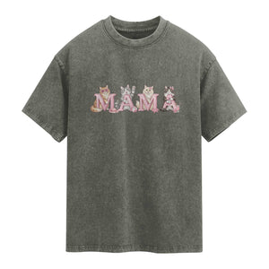 Proud Maine Coon Mama Washed Cotton T-Shirt Cat Lover Gift