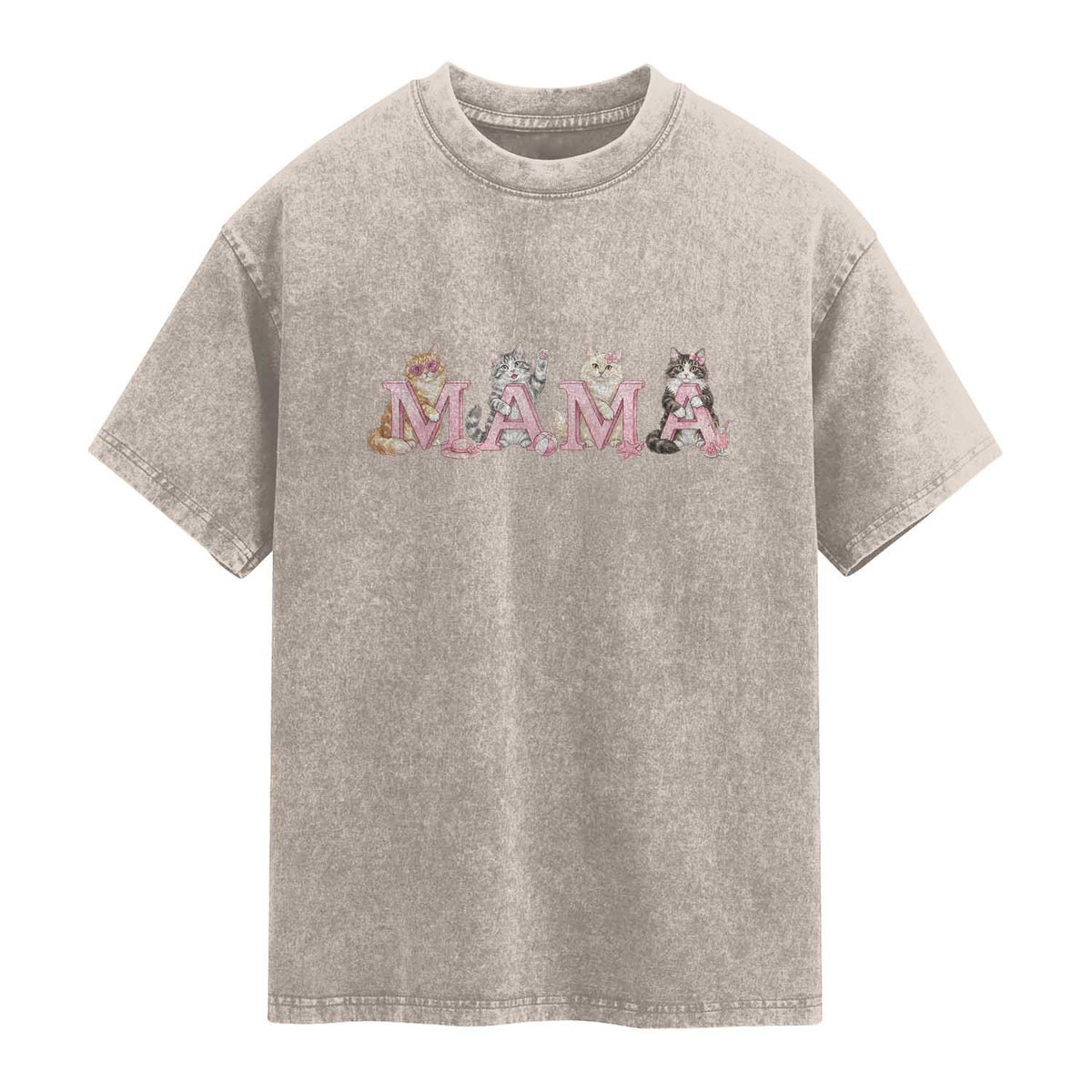 Proud Maine Coon Mama Washed Cotton T-Shirt Cat Lover Gift