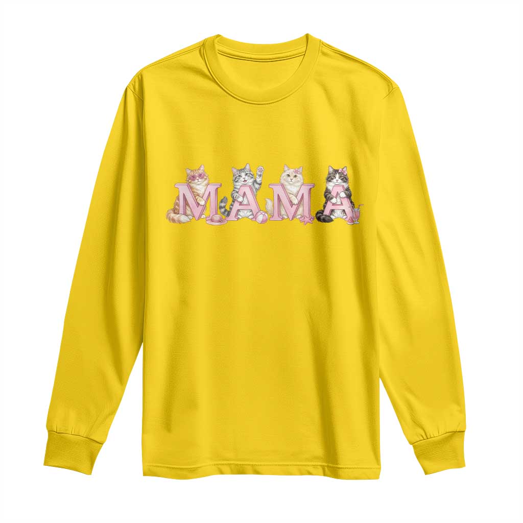 Proud Maine Coon Mama Long Sleeve Shirt Cat Lover Gift TS12 Daisy Print Your Wear