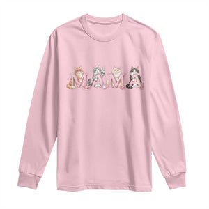 Proud Maine Coon Mama Long Sleeve Shirt Cat Lover Gift TS12 Light Pink Print Your Wear