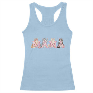 Proud Maine Coon Mama Racerback Tank Top Cat Lover Gift TS12 Light Blue Print Your Wear