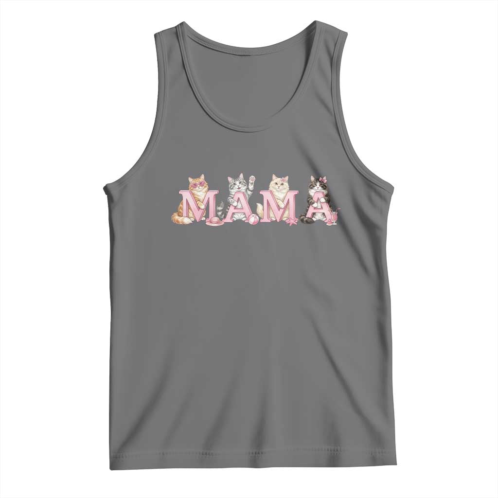 Proud Maine Coon Mama Tank Top Cat Lover Gift TS12 Black Heather Print Your Wear