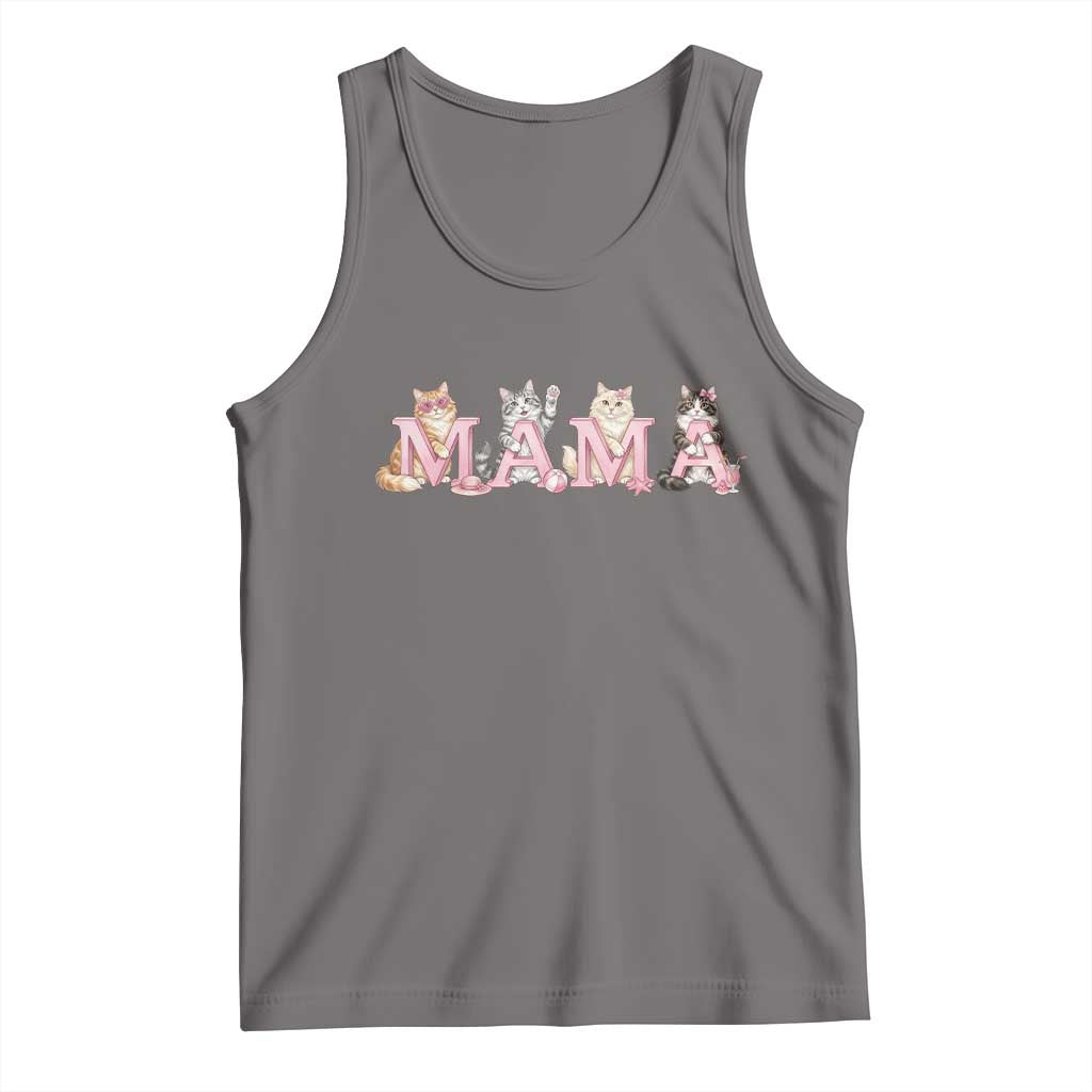 Proud Maine Coon Mama Tank Top Cat Lover Gift TS12 Deep Heather Print Your Wear