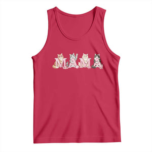 Proud Maine Coon Mama Tank Top Cat Lover Gift TS12 Red Print Your Wear