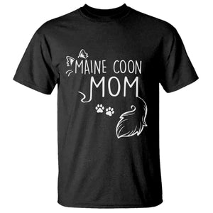 Maine Coon Mom T Shirt Large Breed Cat Lover Silhouette Gift TS12 Black Print Your Wear