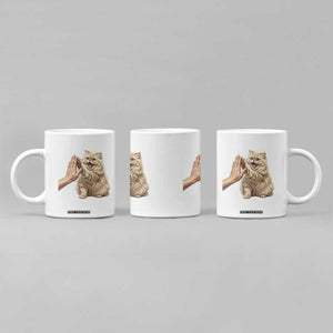 Cute Persian Cat High Five Coffee Mug Cat Lover TS12 Print Your Wear