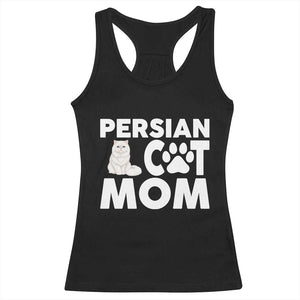 Proud Persian Cat Mom Racerback Tank Top Fluffy Cat Lover Gift For Her TS12 Black Print Your Wear