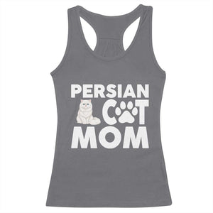 Proud Persian Cat Mom Racerback Tank Top Fluffy Cat Lover Gift For Her TS12 Charcoal Print Your Wear