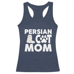 Proud Persian Cat Mom Racerback Tank Top Fluffy Cat Lover Gift For Her TS12 Navy Print Your Wear