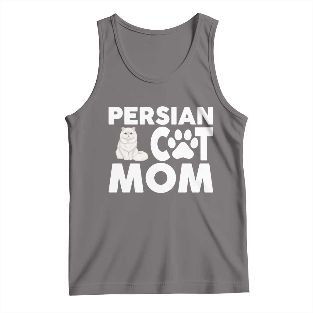 Proud Persian Cat Mom Tank Top Fluffy Cat Lover Gift For Her TS12 Deep Heather Print Your Wear