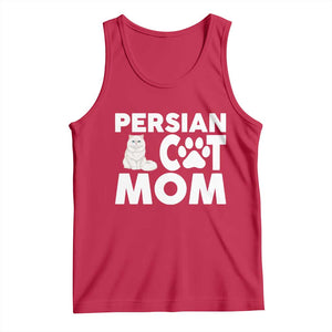 Proud Persian Cat Mom Tank Top Fluffy Cat Lover Gift For Her TS12 Red Print Your Wear