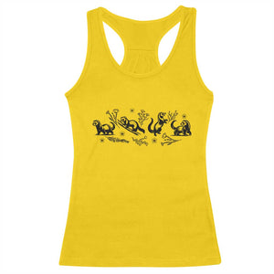 Minimalist Ferret Floral Graphic Racerback Tank Top Exotic Pet Owner Gift TS12 Daisy Print Your Wear