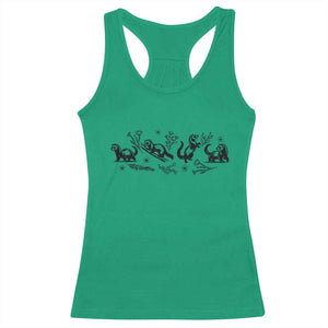 Minimalist Ferret Floral Graphic Racerback Tank Top Exotic Pet Owner Gift TS12 Irish Green Print Your Wear