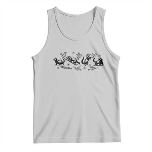 Minimalist Ferret Floral Graphic Tank Top Exotic Pet Owner Gift TS12 Ash Print Your Wear