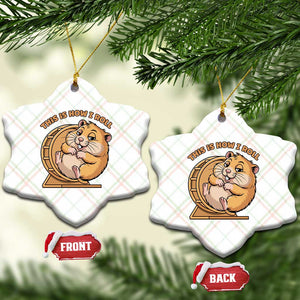 Funny Hamster This Is How I Roll Ceramic Ornament Cute Rodent Wheel Meme TS12 Print Your Wear