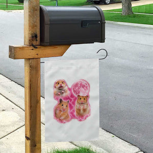Three Hamsters Retro Graphic Garden Flag Small Pet Lover Gift Idea TS12 Print Your Wear