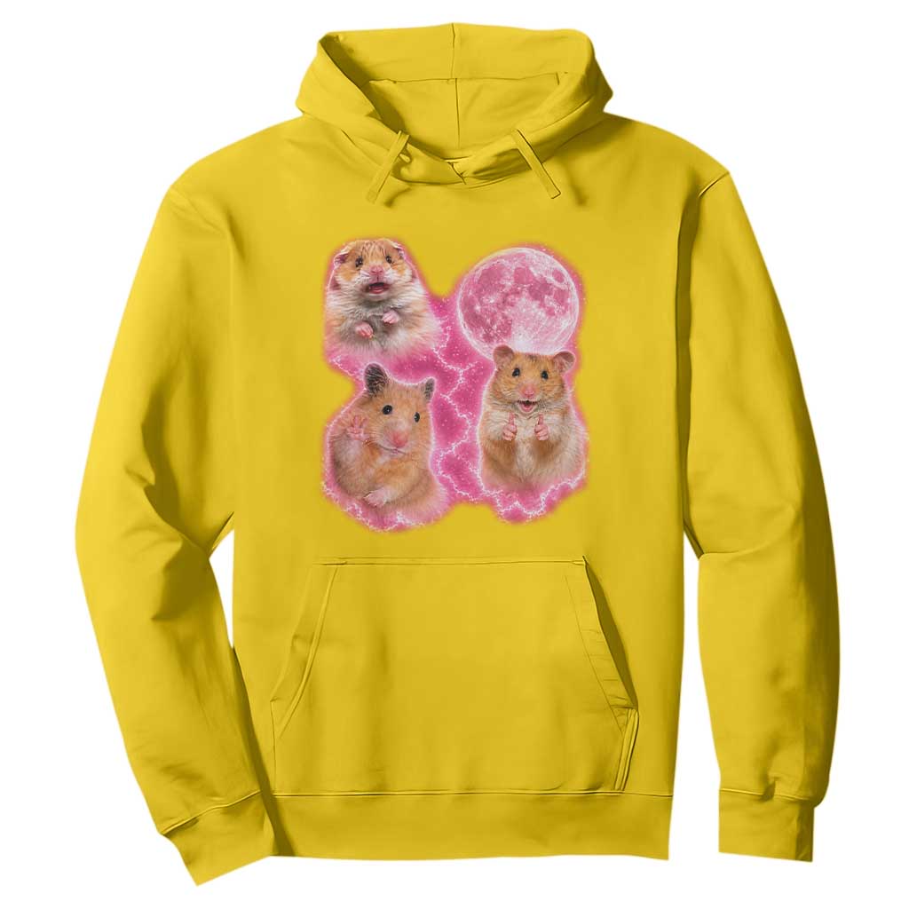 Three Hamsters Retro Graphic Hoodie Small Pet Lover Gift Idea TS12 Daisy Print Your Wear