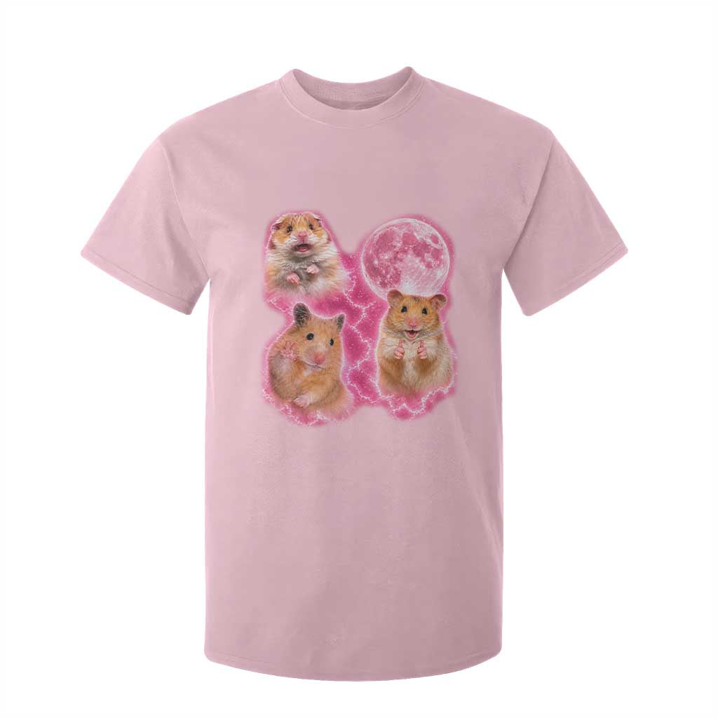 Three Hamsters Retro Graphic T Shirt For Kid Small Pet Lover Gift Idea TS12 Light Pink Print Your Wear