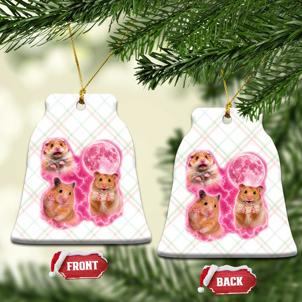 Three Hamsters Retro Graphic Ceramic Ornament Small Pet Lover Gift Idea TS12 Print Your Wear