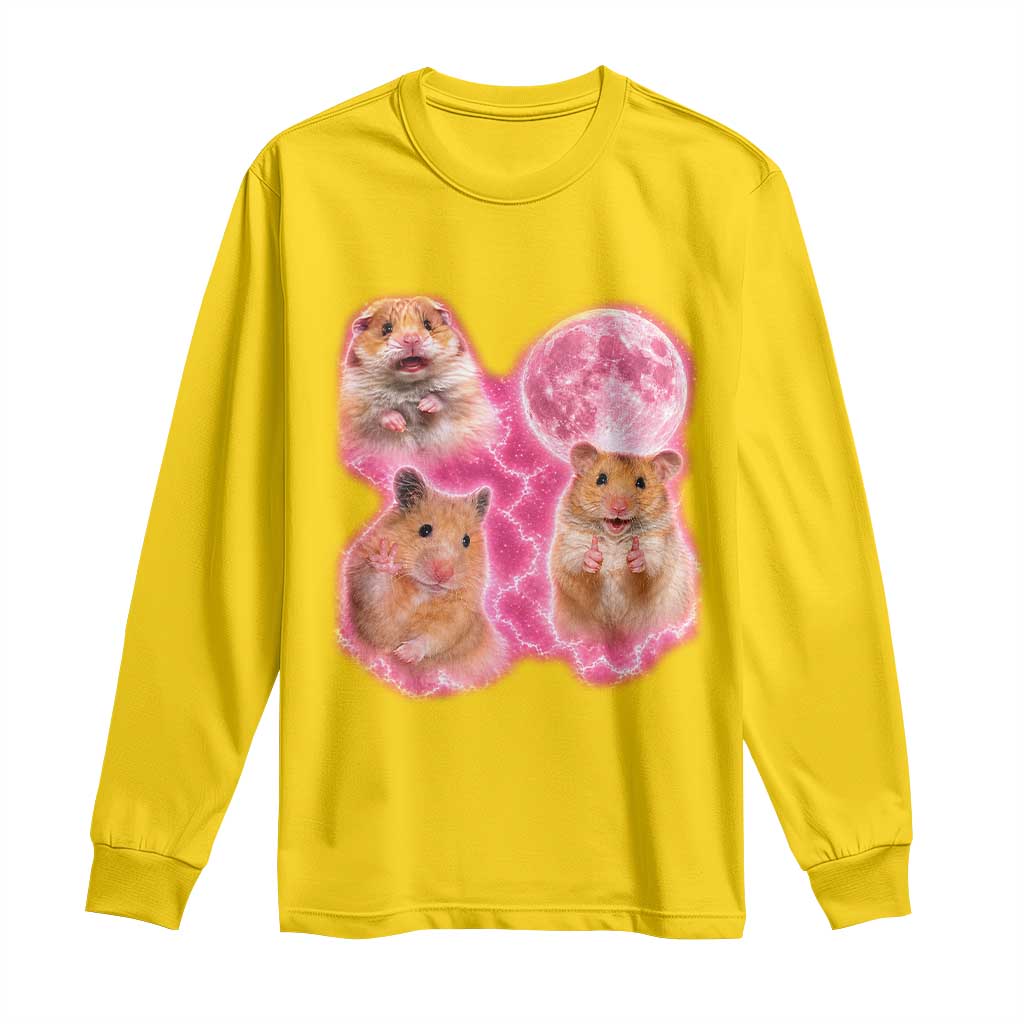 Three Hamsters Retro Graphic Long Sleeve Shirt Small Pet Lover Gift Idea TS12 Daisy Print Your Wear