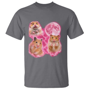 Three Hamsters Retro Graphic T Shirt Small Pet Lover Gift Idea TS12 Charcoal Print Your Wear
