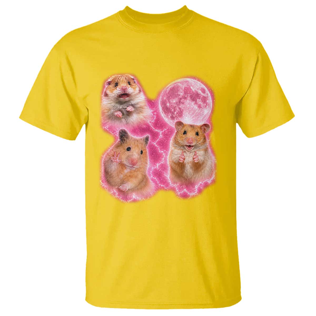Three Hamsters Retro Graphic T Shirt Small Pet Lover Gift Idea TS12 Daisy Print Your Wear